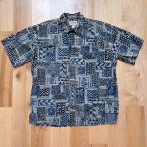 Cooke Street Honolulu Short Sleeve Button Up Aloha Pineapple Hawaiian Shirt